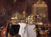 Jan Davidsz. de Heem Fruits et vaisselle:un dessert oil painting artist